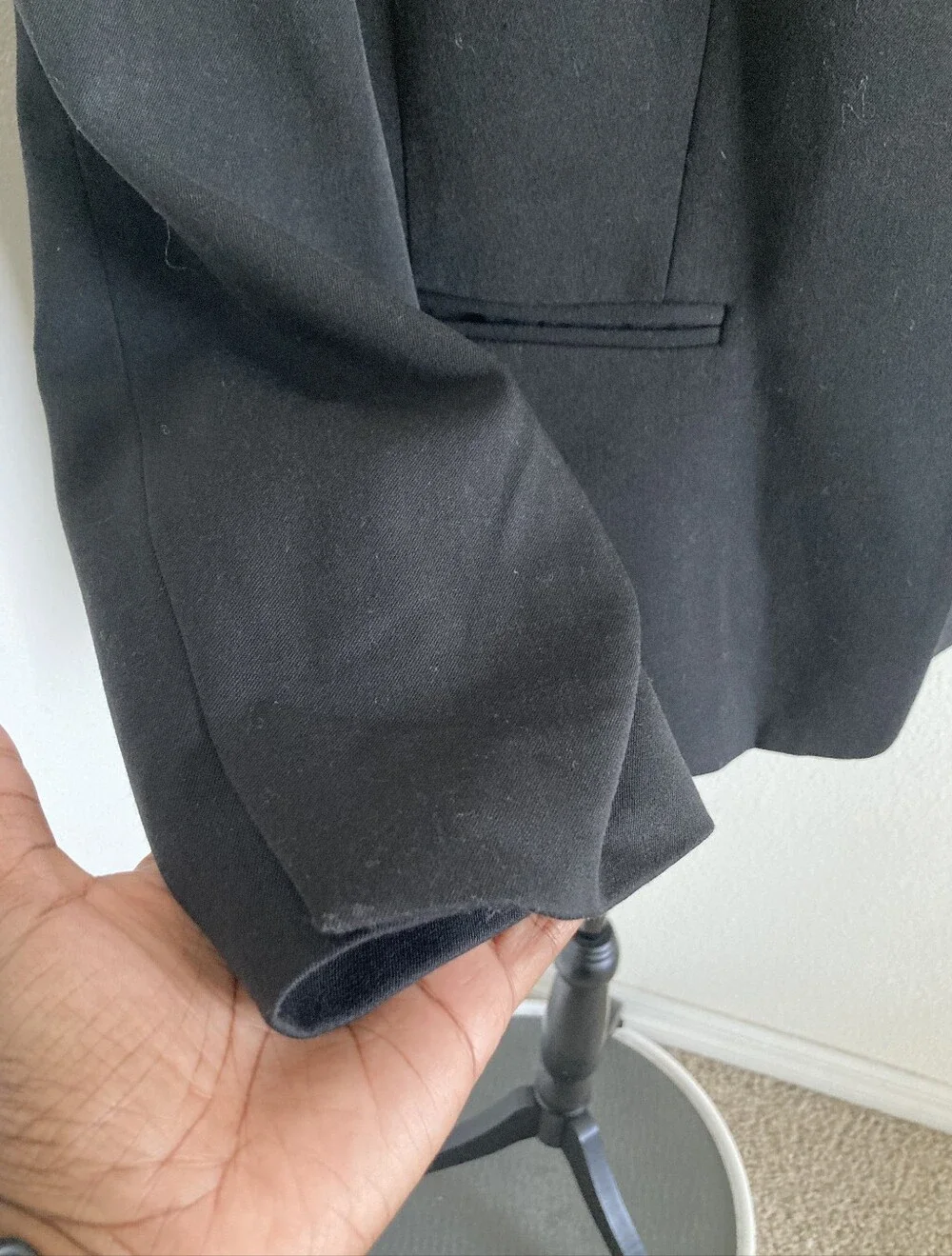 J. Crew Black Open-Front Blazer